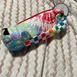 Tie Dye Dinosaur Dino Fabric Pencil Case/New Under One Sky
